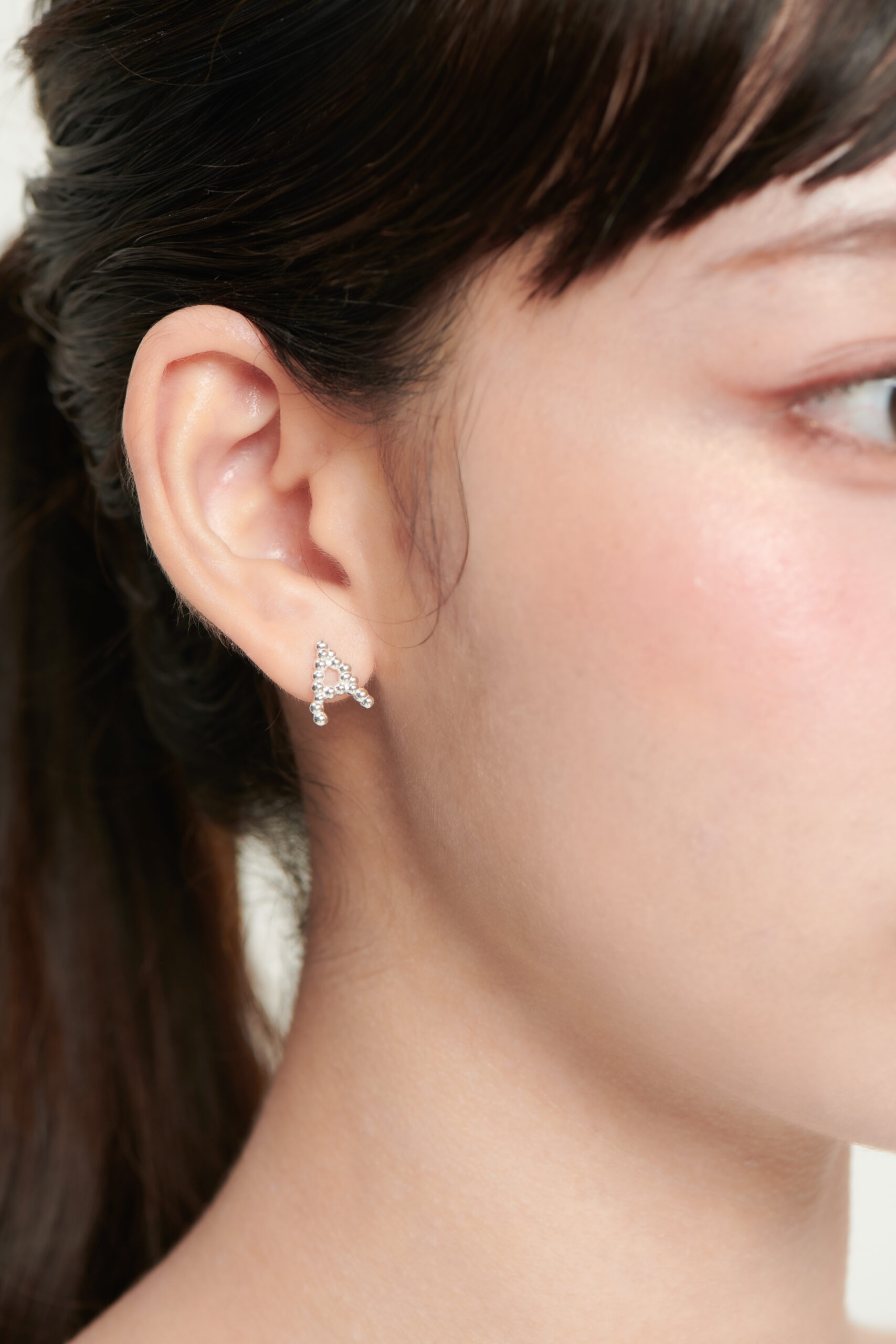 1-271 OA AG ALPHABET EARRING