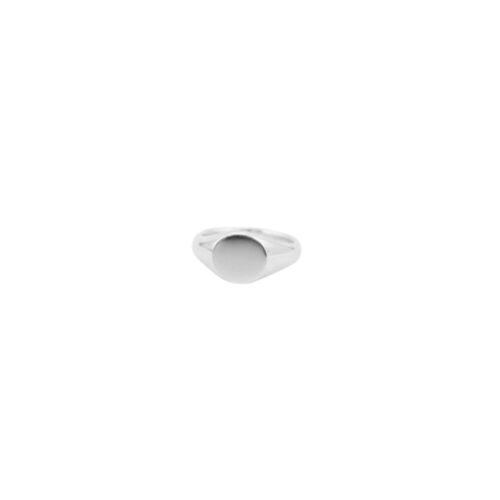 8 OA MEDIUM CIRCLE SIGNET RING